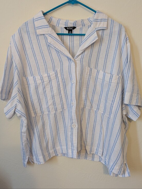 Buffalo David Bitton Tops - Buffalo Davis Bitton Linen Blend Striped Shirt Size  3X